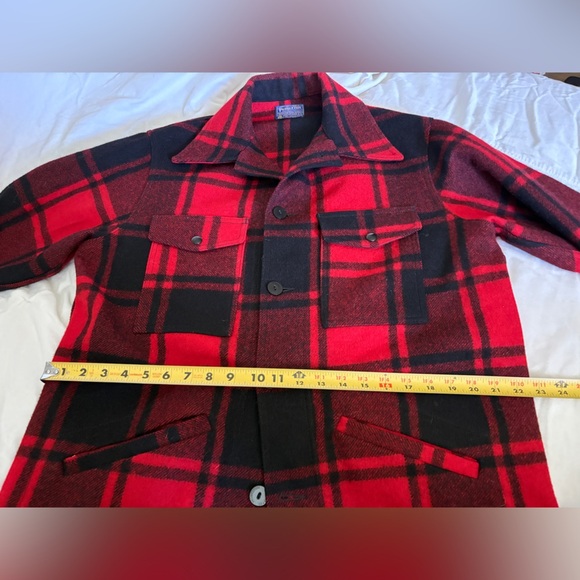 Pendleton Red and Black Plaid Shirt Jacket - Picture 5 of 6